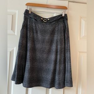 Banana Republic grey plaid Aline skirt